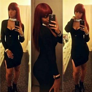 Black diamond choker Bodycon dress